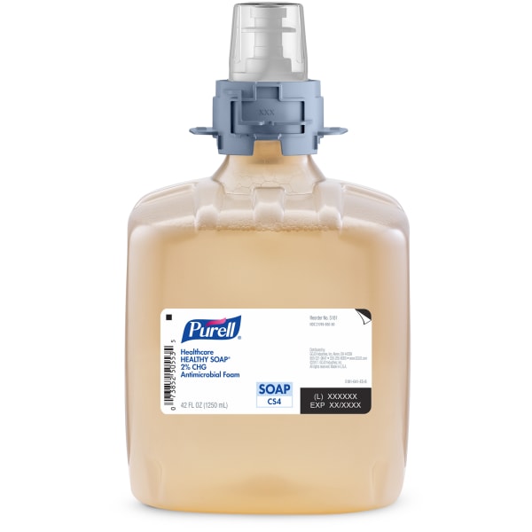 Purell Healthcare Healthy Soap CS4 Antibacterial Foaming Hand Soap Refills, Unscented, 1250 mL, Pack Of 3 Bottles