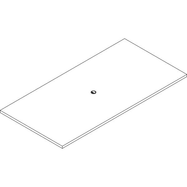 Lorell Prominence 2.0 Rectangular Conference Tabletop - Mahogany Rectangle, Laminated Top - 96in Table Top Width x 48in Table Top Depth x 1.50in Table Top Thickness - Assembly Required - Particleboard Top Material - 1 Each