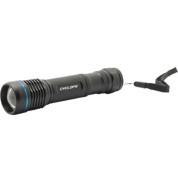 Cyclops Steropes 6W 700-Lumen Rechargeable LED Flashlight, Black