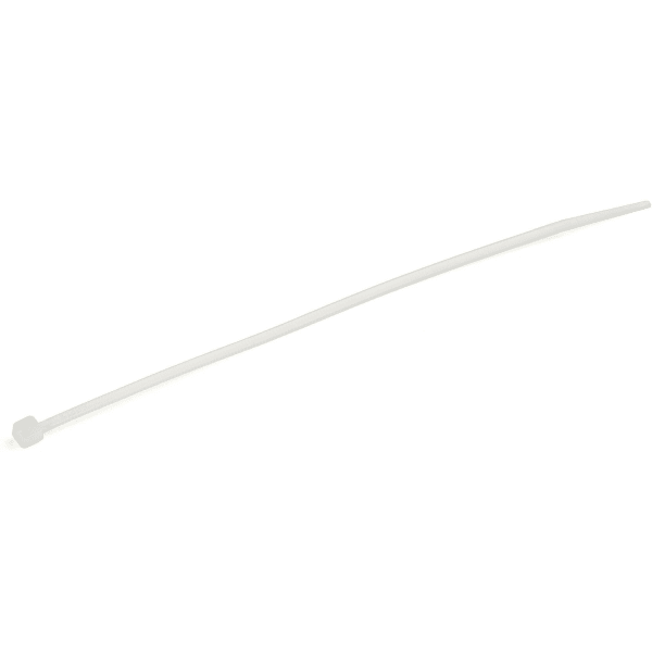 StarTech.com 100 Pack 6in Cable Ties - White Medium Nylon/Plastic Zip Ties Adjustable Network Cable Wraps UL TAA - 100 Pack White