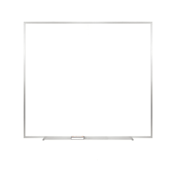 Ghent M2 Non-Magnetic Dry-Erase Whiteboard, 48 1/2in x 48 1/2in, Satin Aluminum Frame