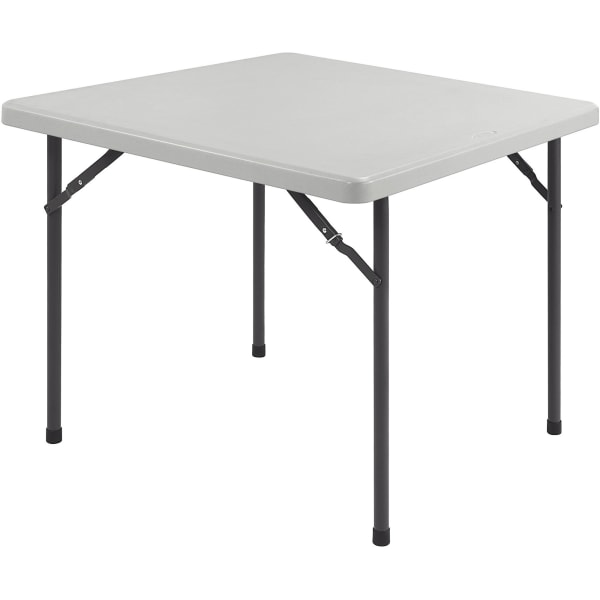 Lorell Banquet Folding Table, Square, 3ftW, Platinum