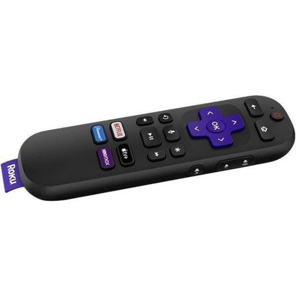 Roku RCA1R Device Remote Control - For TV, Roku, Media Player - BatteryBlack