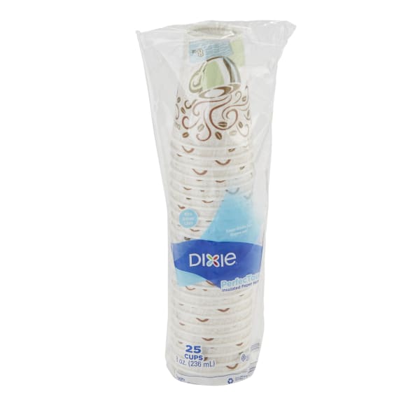 Dixie PerfecTouch by GP PRO Hot Cups, 8 Oz., Pack Of 25