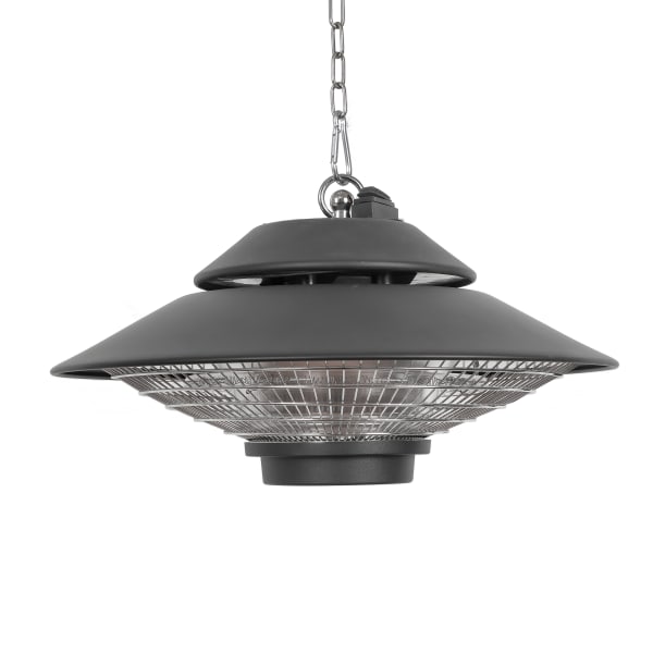 Black+Decker 1500-Watt Outdoor Ceiling-Mounted Electric Patio Heater, 56 Sq. Ft. Coverage, Black
