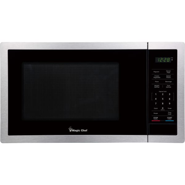 Magic Chef 900-Watt Digital-Touch Countertop Microwave, 0.9 Cu. Ft., Silver