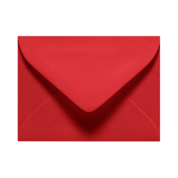 LUX Mini Envelopes, #17, Gummed Seal, Ruby Red, Pack Of 500