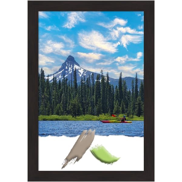 Amanti Art Furniture Espresso Picture Frame, 24in x 34in, Matted For 20in x 30in
