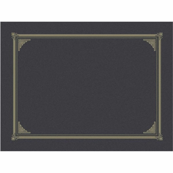 Geographics Award Certificate Gold Design Covers, Letter Size (8 1/2in x 11in), Metallic Gray, Pack Of 6