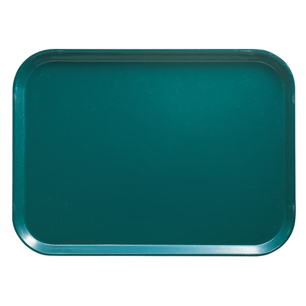 Cambro Camtray Rectangular Serving Trays, 15in x 20-1/4in, Teal, Pack Of 12 Trays