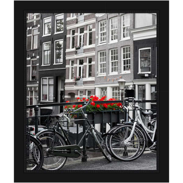 Amanti Art Picture Frame, 27in x 23in, Matted For 20in x 24in, Avon Black