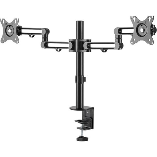 StarTech.com Desk Mount Dual Monitor Arm - Ergonomic VESA Compatible Mount for up to 32 inch Displays - Desk / C-Clamp - Articulating - VESA 75x75mm/100x100mm compatible desk mount dual monitor arm supports 2 displays up to 32in