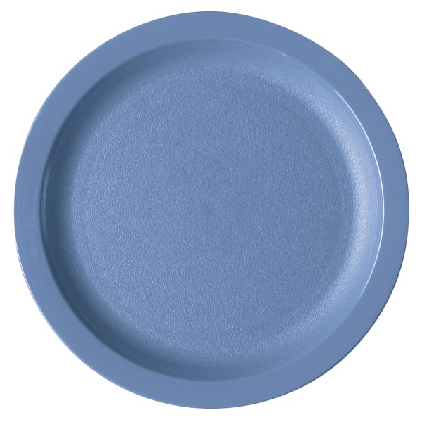Cambro Camwear Round Dinnerware Plates, 9in, Slate Blue, Set Of 48 Plates