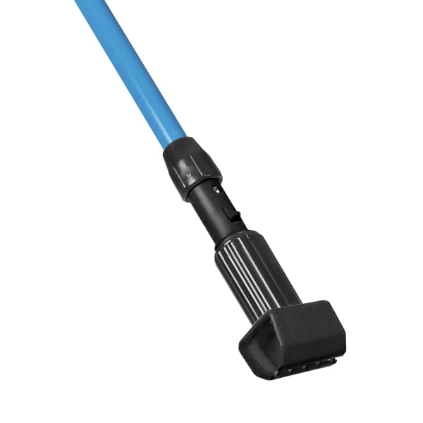 Globe Commercial Products Mop Handle, 60in, Jaws Clamp Style, Blue