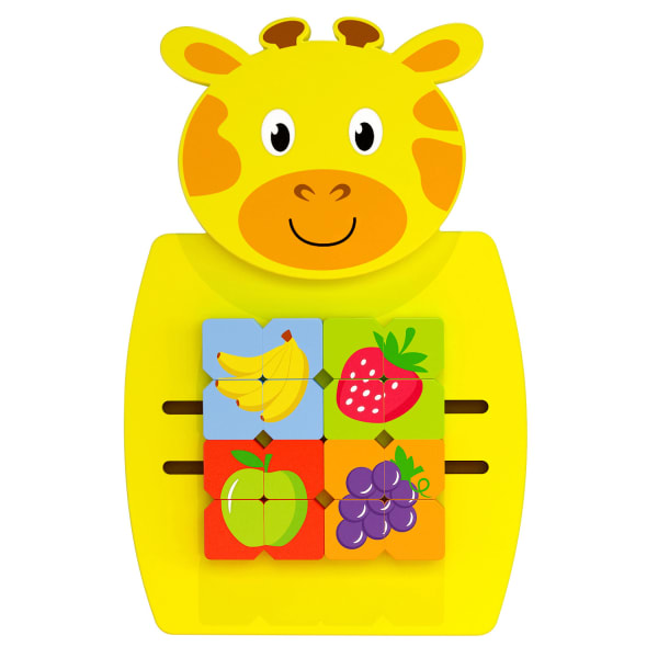 Learning Advantage Activity Wall Panel, Toddler Activity Center, 14.25inL x 21.75inH x 1.25inD, Giraffe
