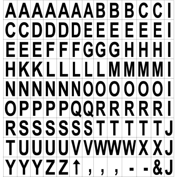 MasterVision Magnetic Letters, 3/4in x 1/2in, Black, Pack Of 120