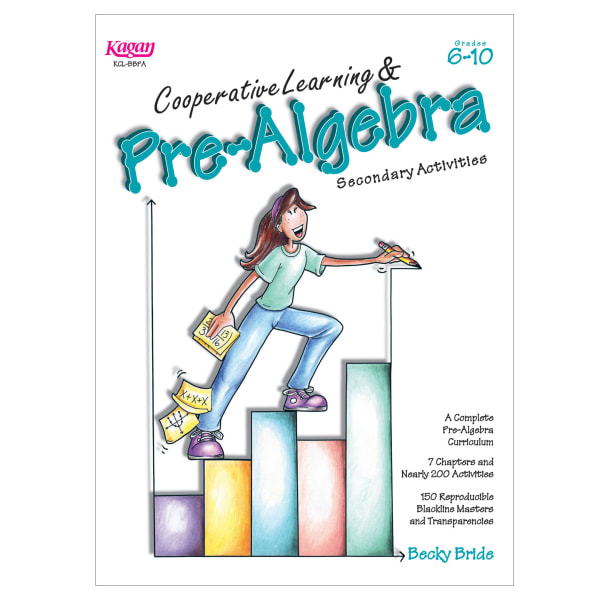Kagan Publishing Cooperative Learning & Pre-Algebra Secondary Activities Book, Grade 6-10