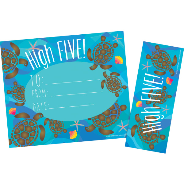 Barker Creek Kai Ola Awards & Bookmarks Set, High Five, 8-1/2in x 5-1/2in, Set Of 30