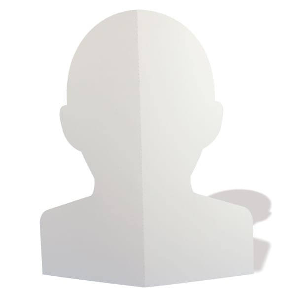 Roylco Stand Up Self Portrait Kit, White, Pack Of 40 Portraits
