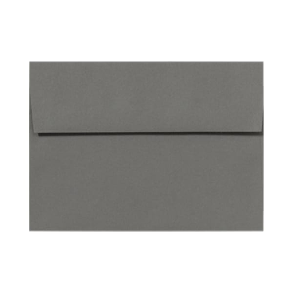 LUX Invitation Envelopes, A6, Peel & Press Closure, Smoke Gray, Pack Of 50