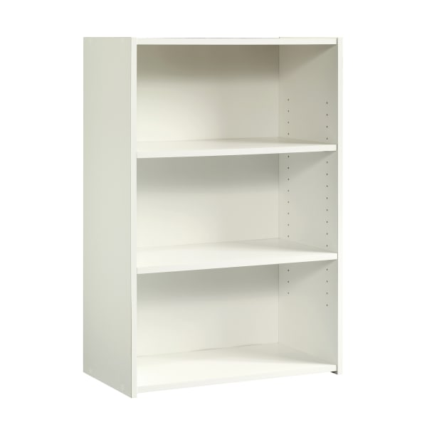 Sauder Beginnings 36inH 3-Shelf Bookcase, Soft White