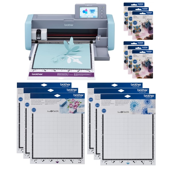 Brother ScanNCut SDX125e 13-Piece DIY Cutting Machine Set With Scanner, Blue/Gray