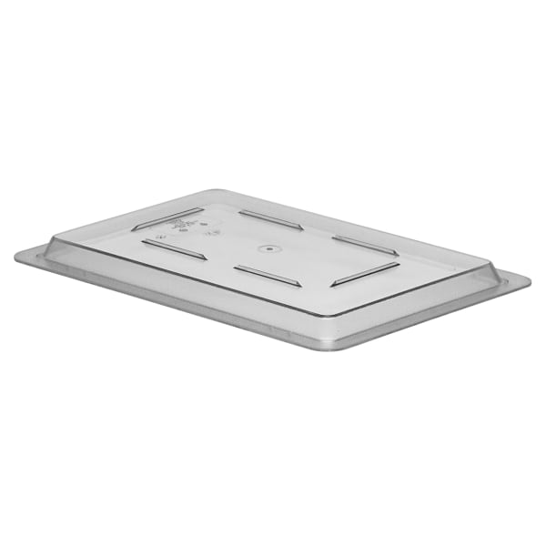 Cambro Camwear Food Box Flat Covers, 12in x 18in, Clear, Set Of 6 Covers