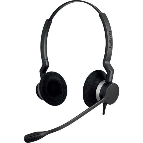 Jabra BIZ 2300 QD Duo Headset - Stereo - Wired - 150 Hz to 4.50 kHz - Over-the-head - Binaural - Supra-aural - 3.53 ft Cable