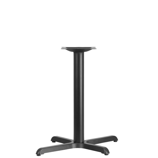 Flash Furniture Restaurant Table X-Base With 3ft"-Diameter Table-Height Column, 28-1/4inH x 23-3/4inW x 30inD, Black