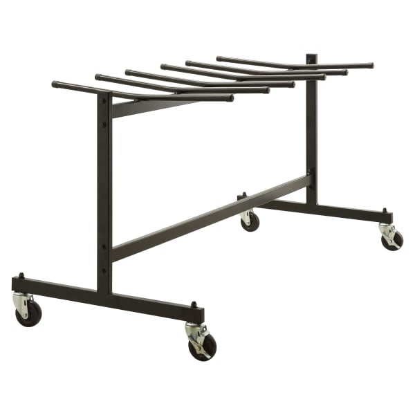 Lorell Folding Chair Trolley, Black