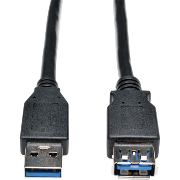 Eaton Tripp Lite Series USB 3.0 SuperSpeed Extension Cable (A M/F), Black, 6 ft. (1.83 m) - USB extension cable - USB Type A (F) to USB Type A (M) - USB 3.0 - 6 ft - black