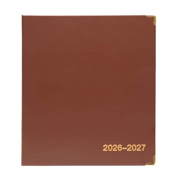 2026-2027 Excello Brands Monthly Academic Year Executive Planner, 7in x 9in, Brown, June To July, Total Qty 1