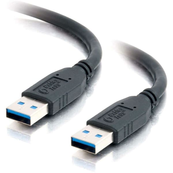 C2G 3m USB 3.0 Cable - USB A to USB A - M/M - 9.84 ft USB Data Transfer Cable - First End: 1x Type A Male USB - 54172