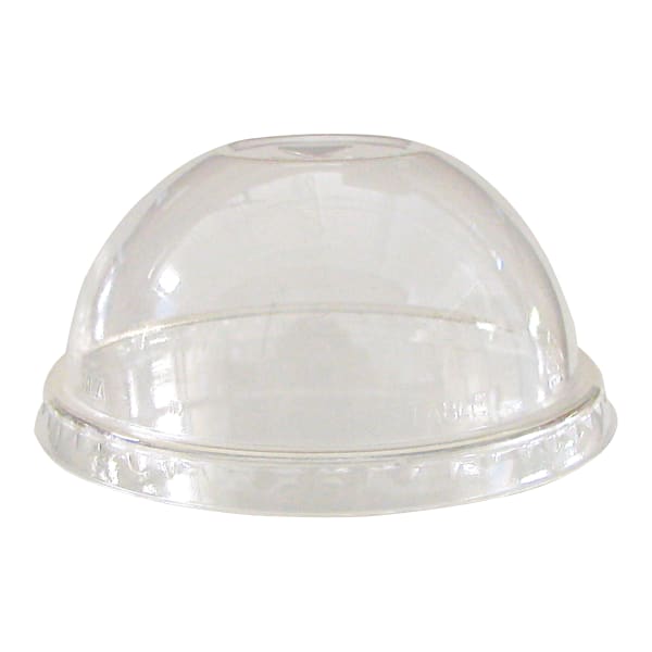 Eco-Products GreenStripe Renew And Comp Cold Cup Dome Lids, Fits 9 - 24 Oz Cups, Clear, 100 Lids Per Pack, Carton Of 10 Packs