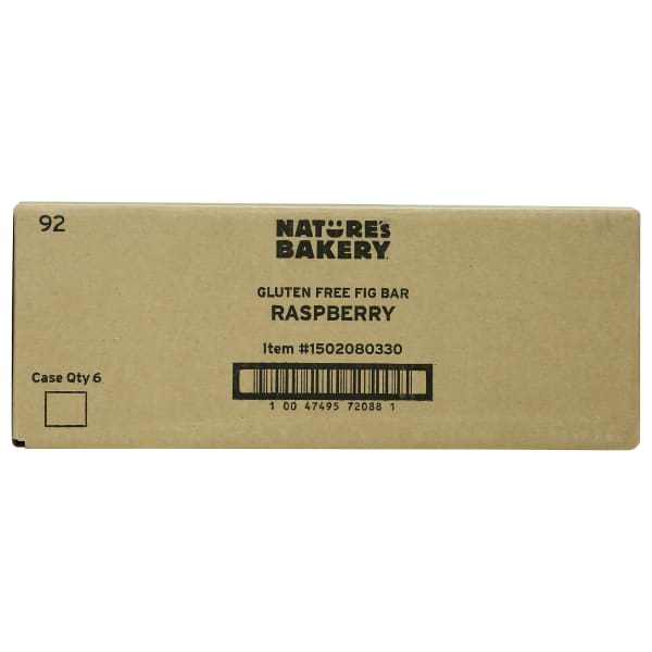 Natures Bakery Fig Bars, Gluten-Free Raspberry, 2 Oz, Total Qty 36