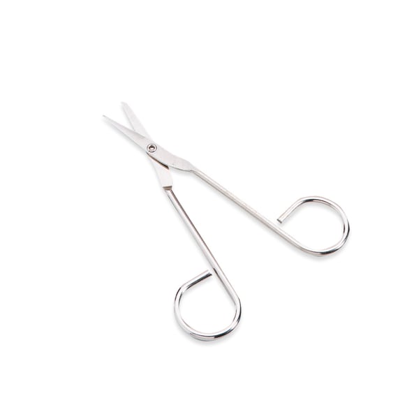 First Aid Only 4-1/2in Compact Scissors - 4.5in Overall Length - Silver - 1 Each