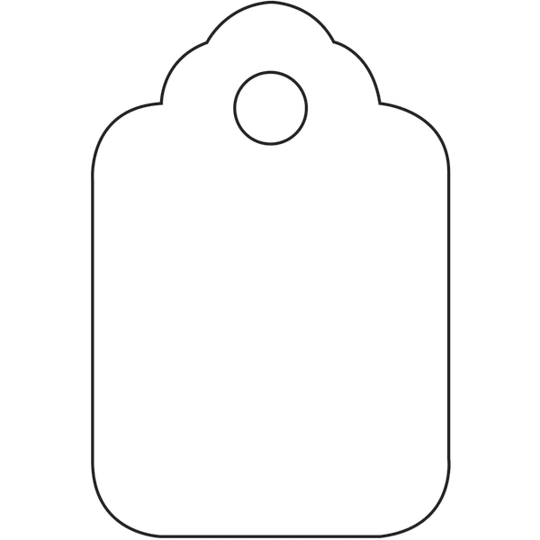 Partners Brand Unstrung Merchandise Tags, 1 3/4in x 2 7/8in, White, Case Of 1,000
