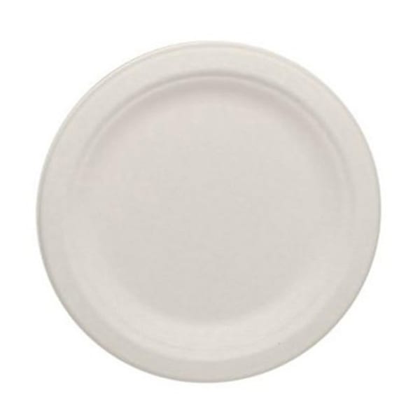 Karat Earth 6in Round Bagasse Plates, Natural, Set Of 1,000 Plates
