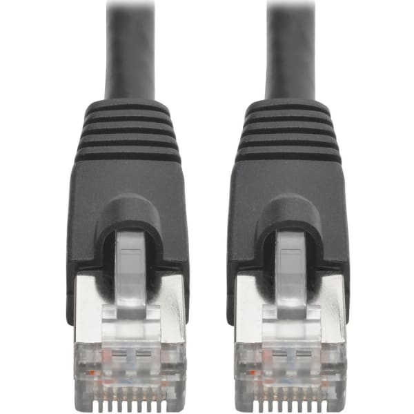 Tripp Lite Cat6a Snagless Shielded STP Patch Cable 10G, PoE, Black M/M 7ft - 1.25 GB/s - Patch Cable - N262007BK