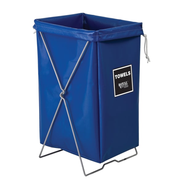 Royal Basket Trucks Hamper, Towels Hamper Kit, 7inL x 15inW x 30inH, Blue