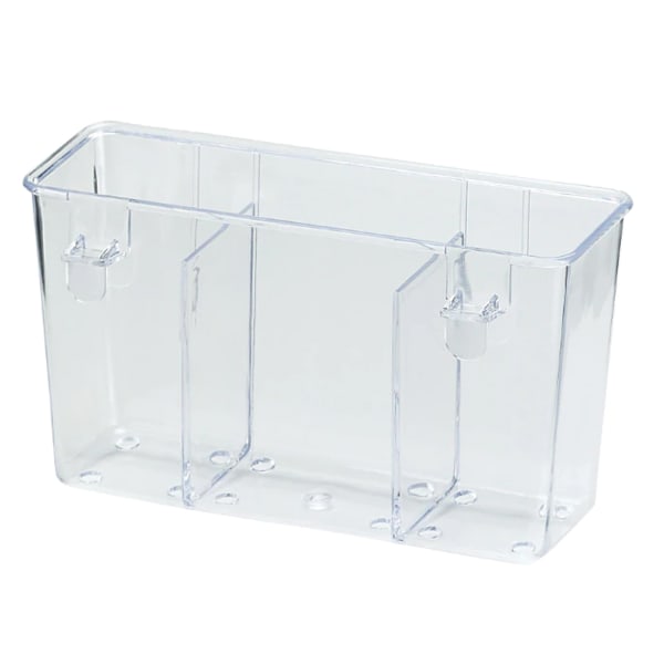 Better Houseware Cutlery Drain Caddy, 4inH x 2-1/4inW x 7-1/2inD, Clear