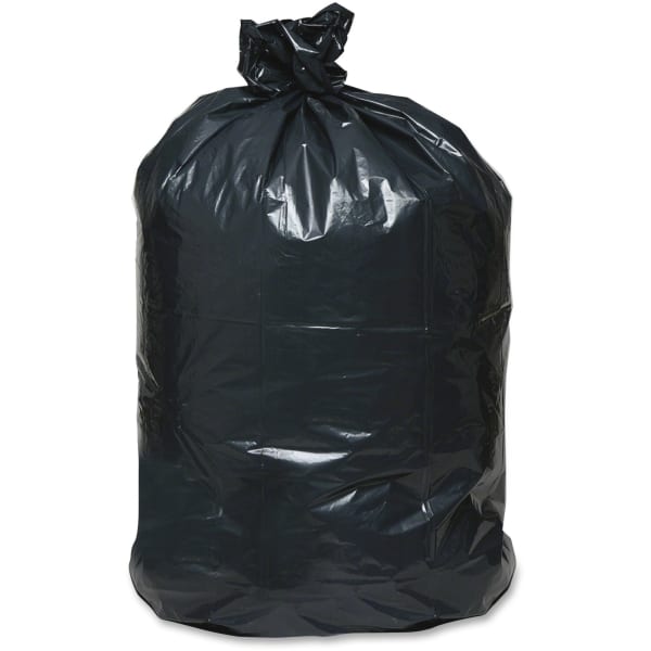 Berry Reclaim Heavy-Duty Recycled Can Liners - Large Size - 45 gal Capacity - 40in Width x 46in Length x 2 mil (51 Micron) Thickness - Black - Plastic - Can - Recycled - 100 / Carton