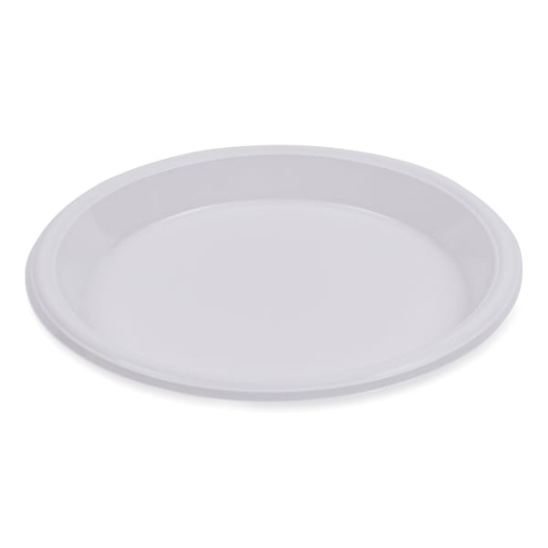 Boardwalk Hi-Impact Plastic Plates, 10in, White, Carton Of 500 Plates
