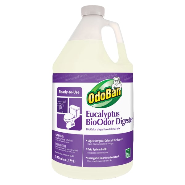 OdoBan Eucalyptus BioOdor Digester Refill, Floral Scent, 128 Oz Bottle