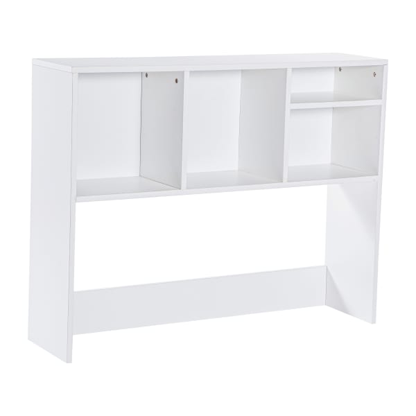 Flash Furniture Lotus Desktop Bookshelf Storage Organizer with Multiple Cubbies, White