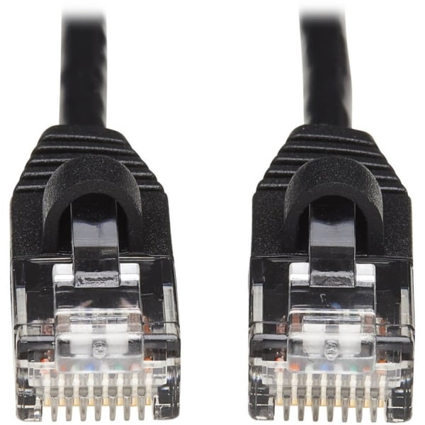 Tripp Lite Cat6a 10G Snagless Molded Slim UTP Network Patch Cable (M/M), Black, 10 ft. - First End: 1x R - N261S10BK