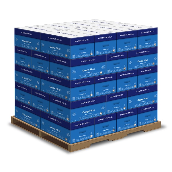 Hammermill Printer & Copy Plus Copy Paper, 400 Reams, White, Letter (8.5in x 11in), 200000 Sheets Per Pallet, 20 Lb, 92 Brightness