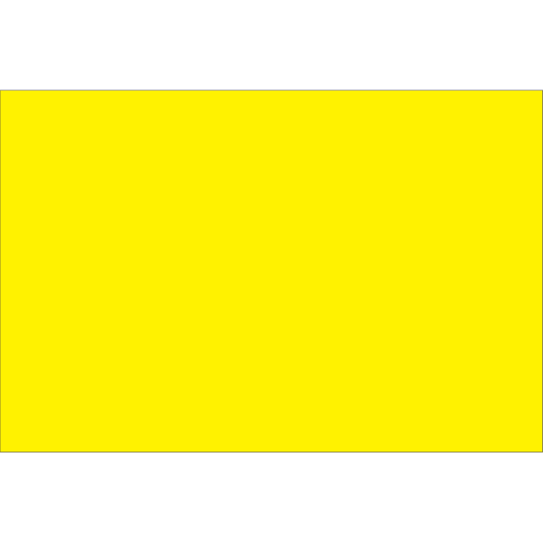 Tape Logic WriteOn Inventory Labels, DL633L, Rectangle, 6in x 3in, Fluorescent Bright Yellow, Roll Of 250