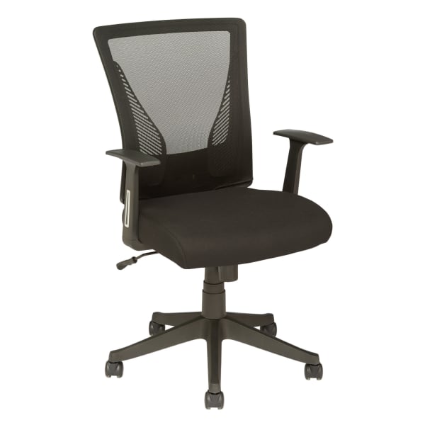 Realspace Radley Mesh Mid-Back Task Office Chair, Black, BIFMA Compliant