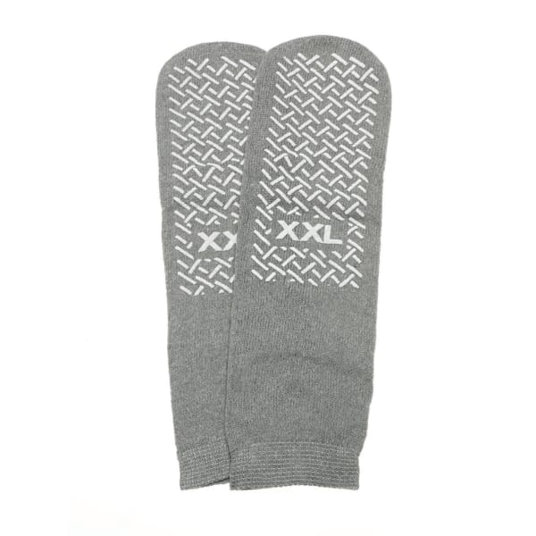Safety Skids Terrycloth Slippers, XX-Large, Gray, Case Of 48 Pairs
